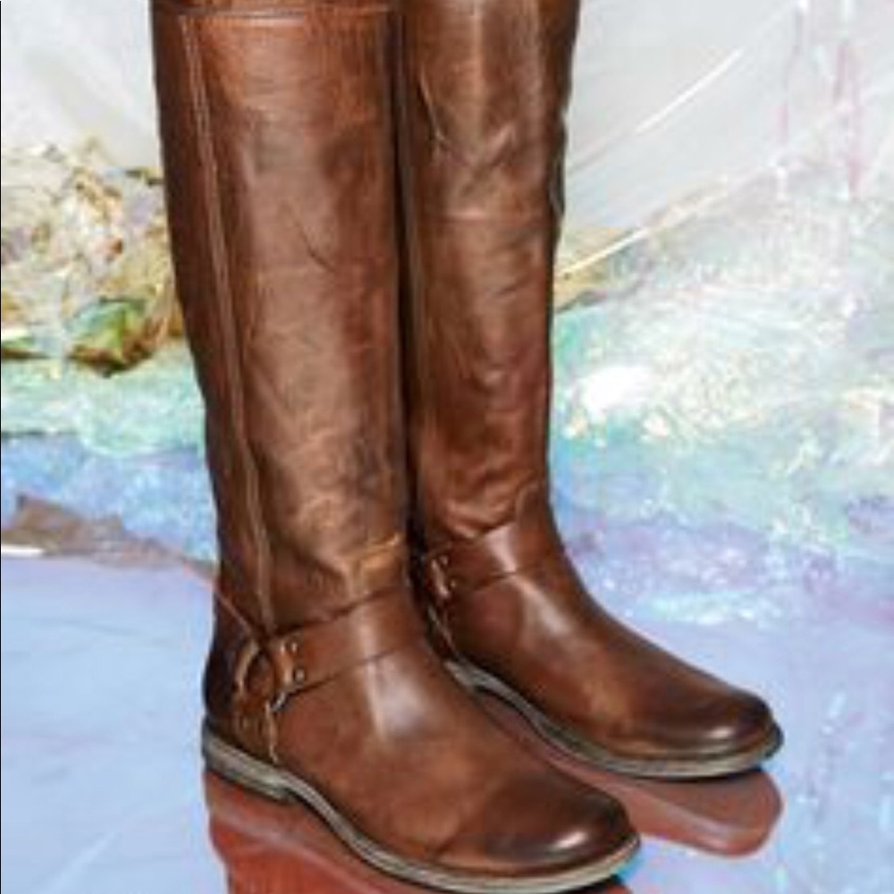 Tall brown Frye boots